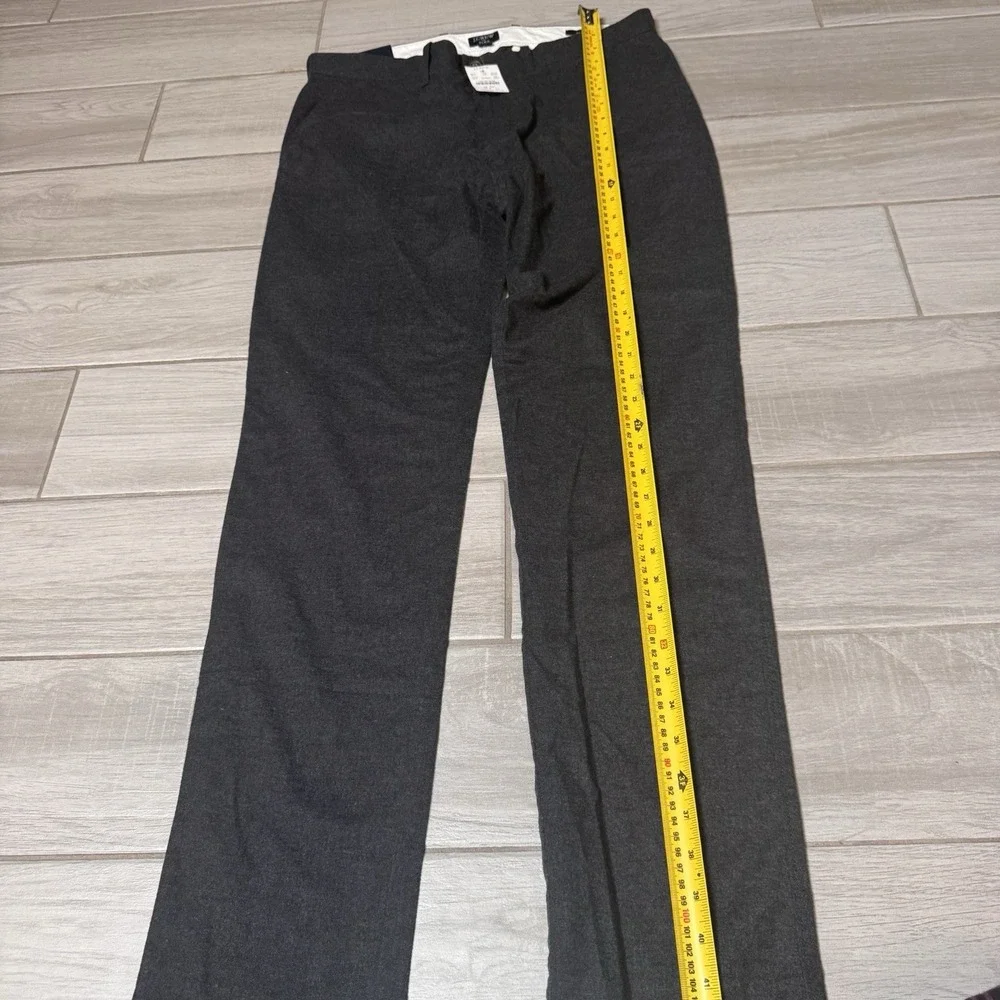 J. Crew Factory Flex Slim Fit Brushed Cotton Blend Chino in Charcoal 32x32 BK737